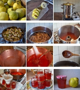 étapes gelée de coings étapes gelée de coings